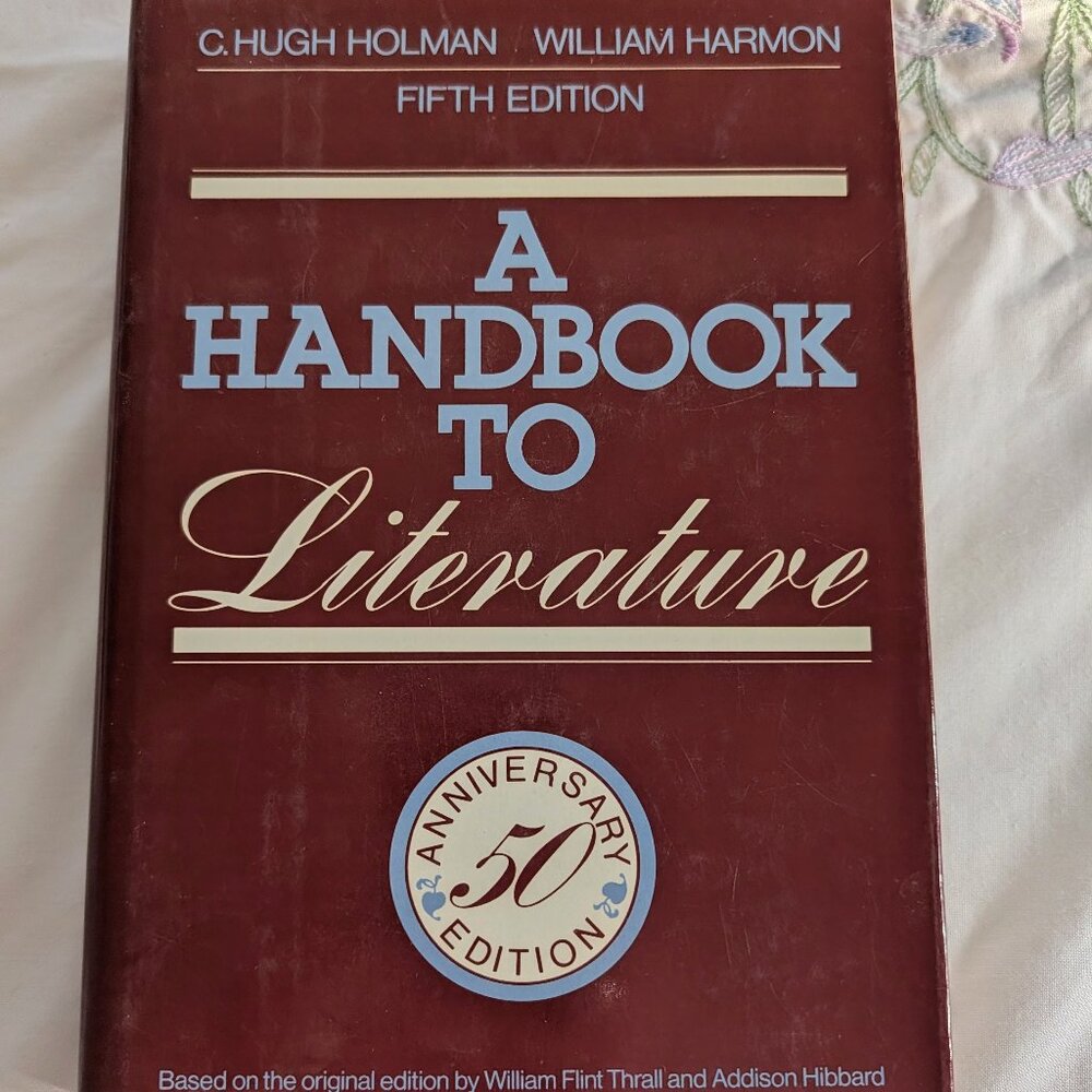 VTG 1986 A Handbook to Literature 5th Ed Holman Harmon HC DJ Macmillan Literary